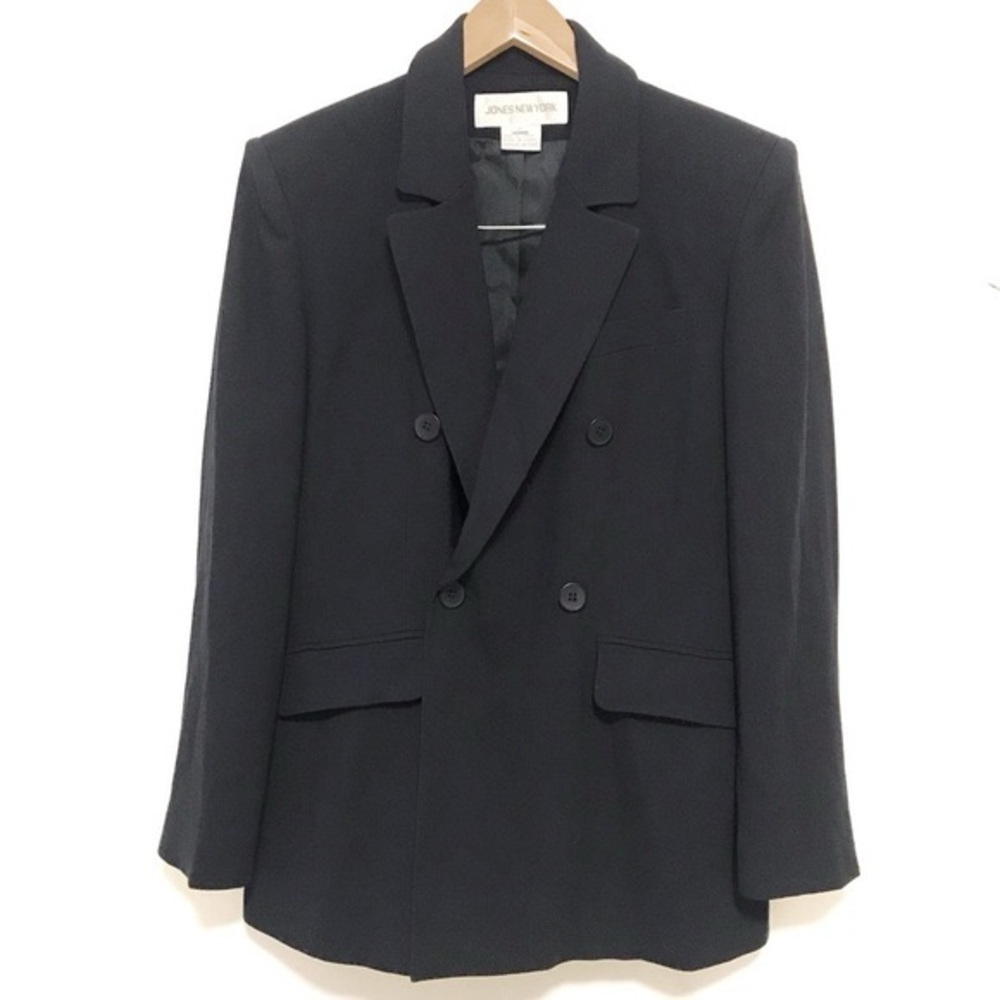 Vintage Jones New York Double Breasted Blazer Blue